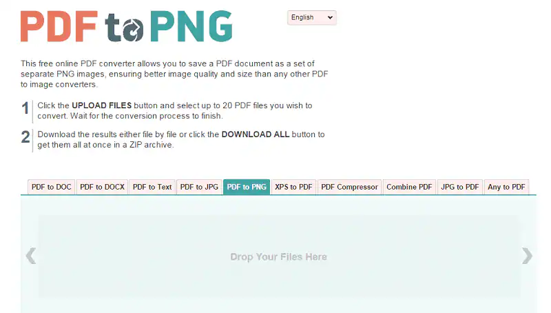 convertir pdf en png en ligne