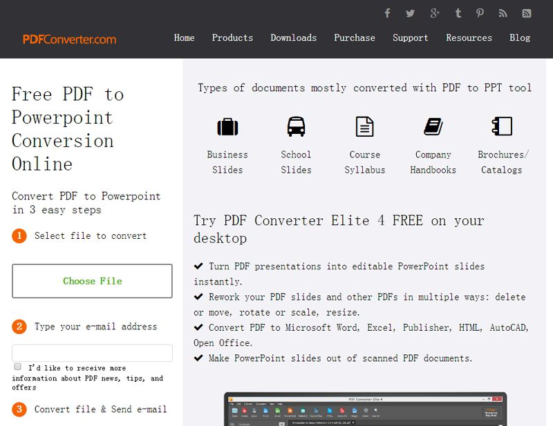 convert pdf to ppt online