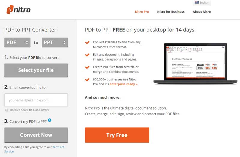 convertire pdf in pptx gratis online