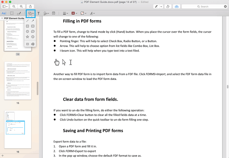 Markup-PDF mit Vorschau auf Mac