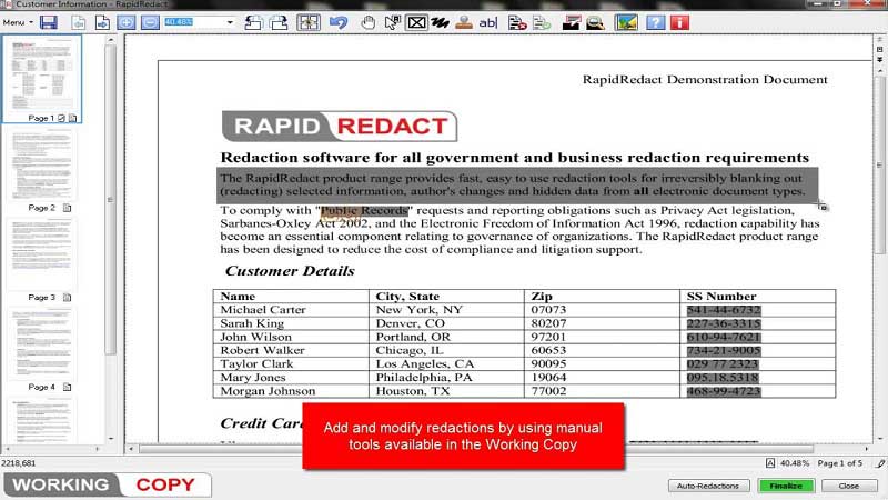 redaction tool pdf online