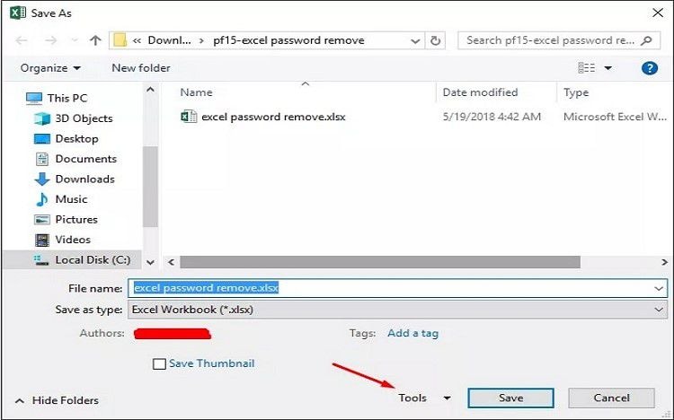 unlock excel file password protected