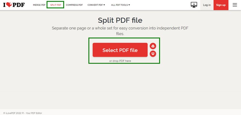 select pdf file