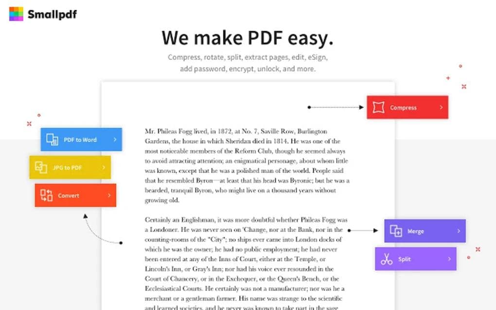 aplicación smallpdf editor de pdf
