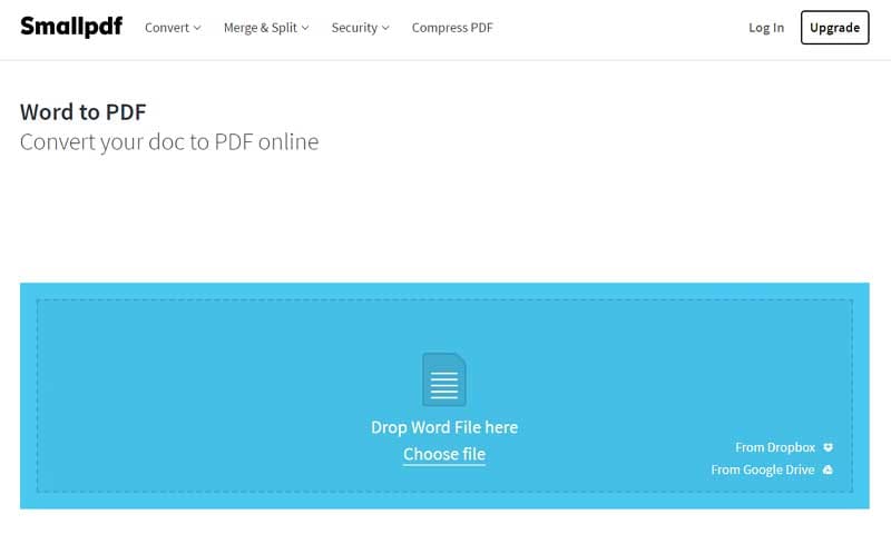 Kostenloser online Docx zu PDF Converter