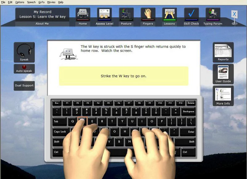 free online typing tutor