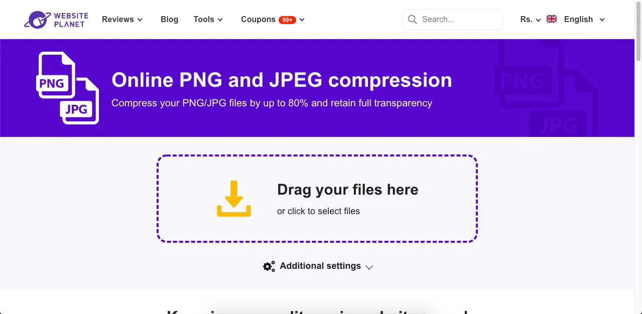 websiteplanet compresser png