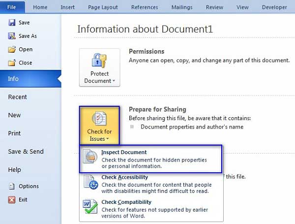 how to redact in word