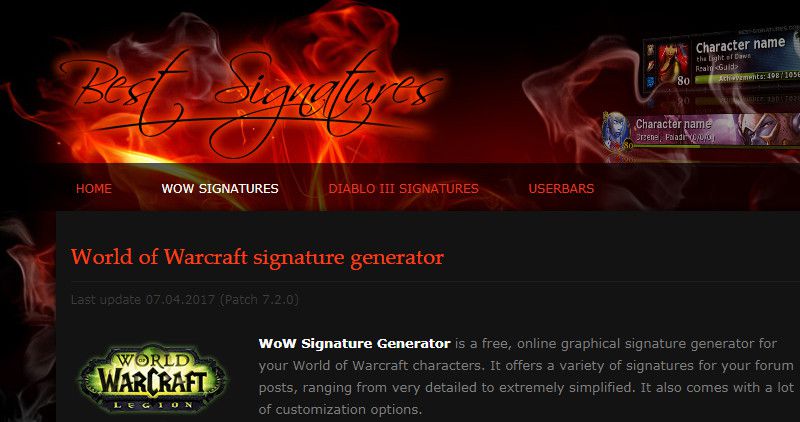 генератор подписей