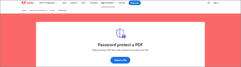 password protect pdf online