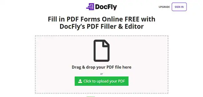 usare docfly per compilare il modulo pdf online