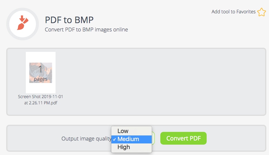 pdf to bmp converter online