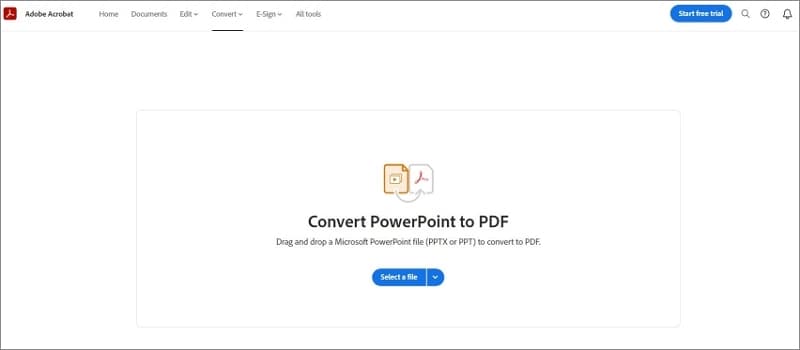 convert presentation to pdf online