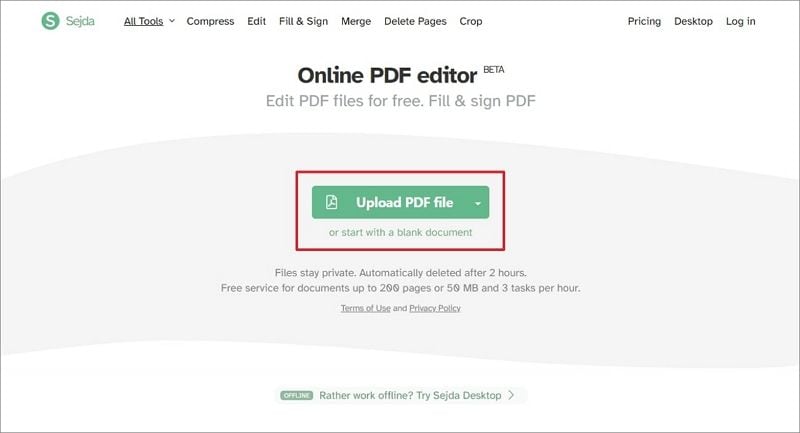 reduce font size in pdf online