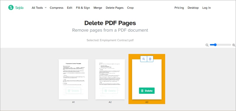 pdf page remover onlne
