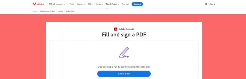 sign pdf online adobe