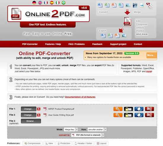 online2pdf pdf Merger