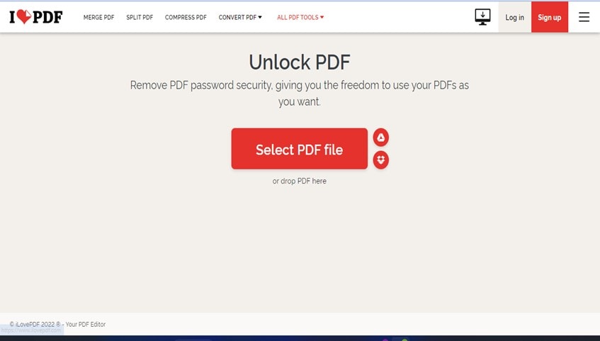 unlock pdf ilovepdf