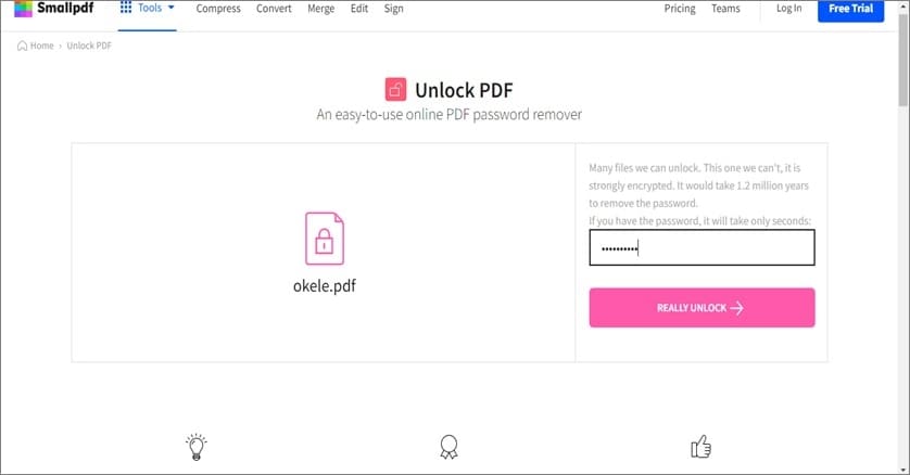 unlock pdf with smallpdf 3