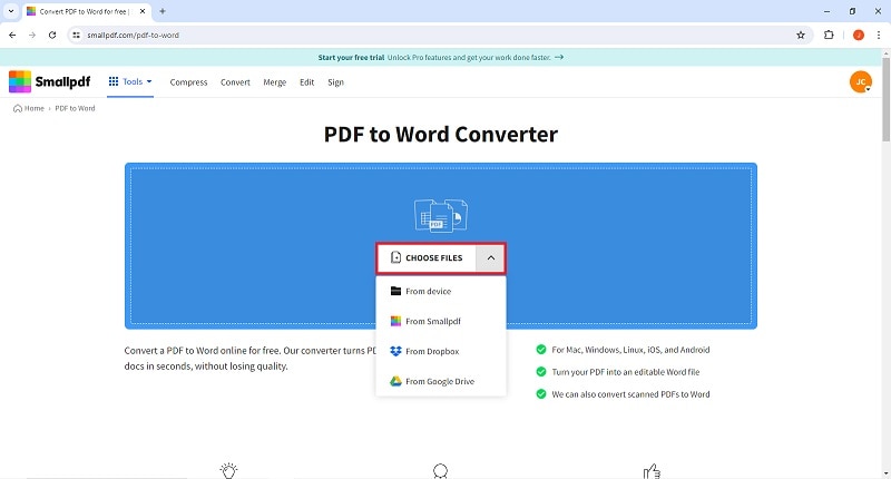 small pdf pdf to word converter