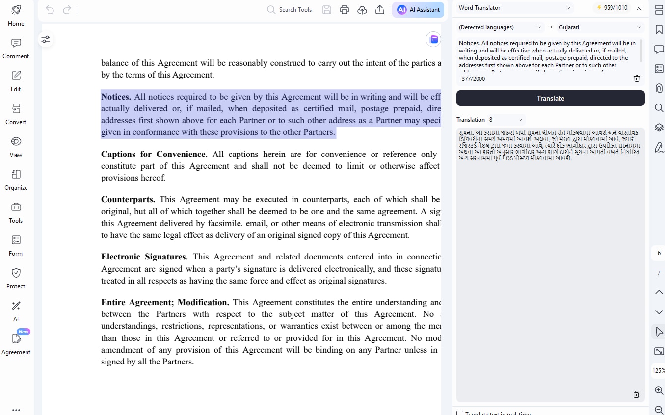 translate english with pdfelement
