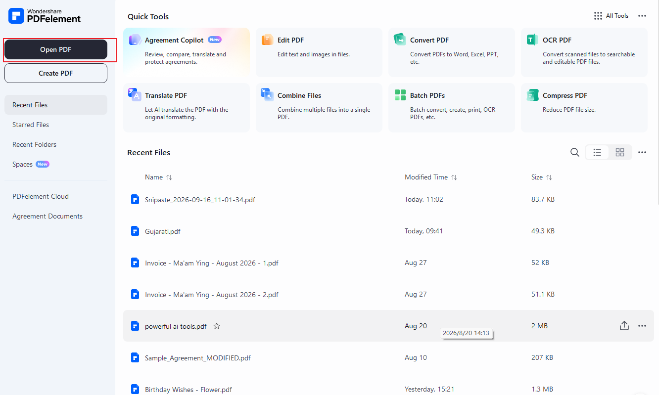 open pdf file