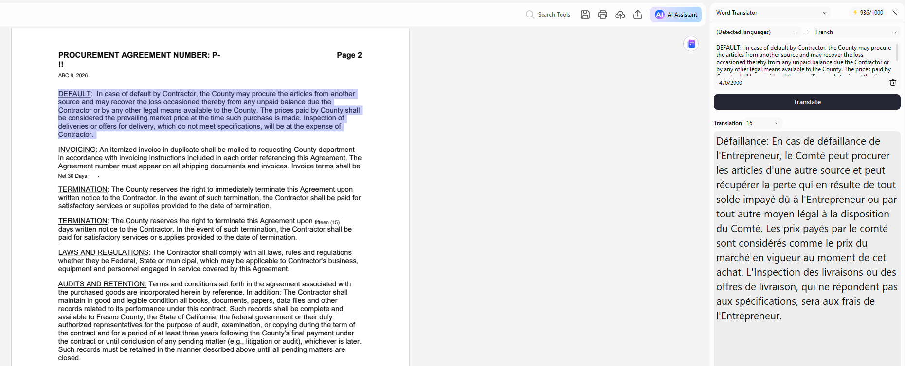 foxit translate pdf