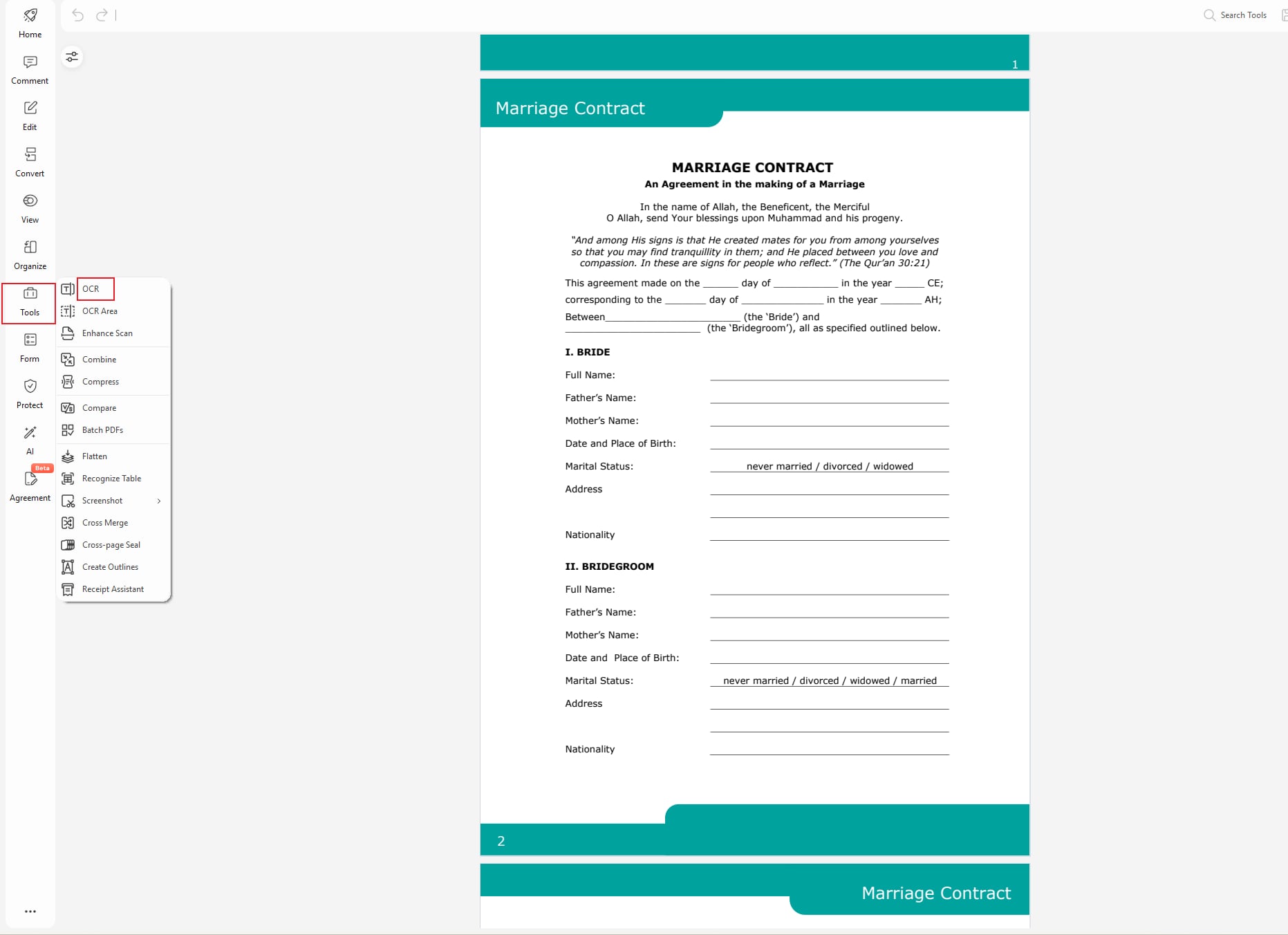 translate a scanned document to english free