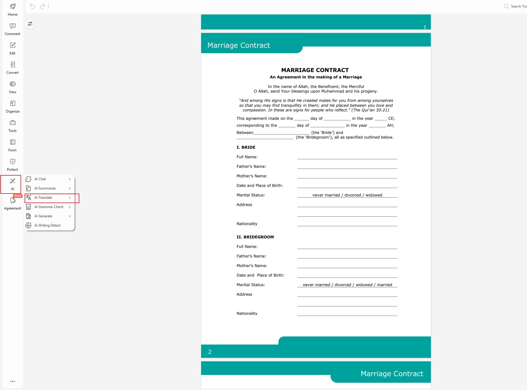 translate scanned pdf
