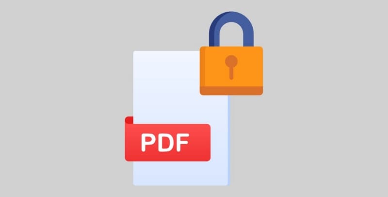 Symbol einer passwortgeschützten PDF-Datei
