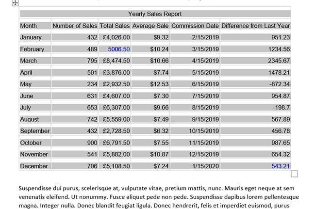 Easy Way To Convert Word Table To Excel