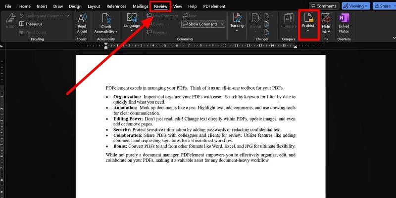edit protected word document with password