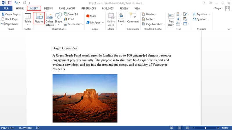 how to edit a picture in word 2007