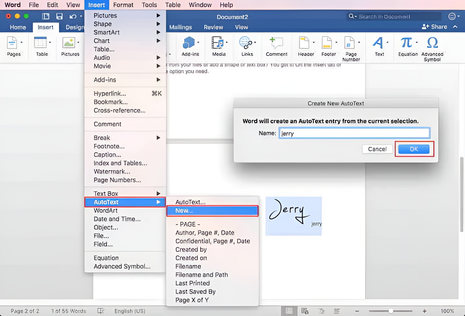 M thode Pour Ins rer Une Signature Avec Word Sur Mac 2023 