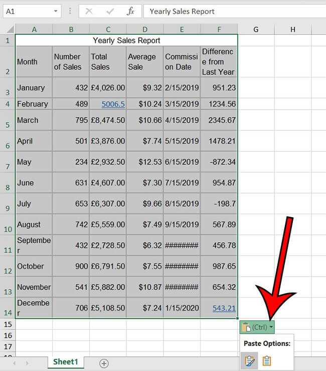 convert word table to excel