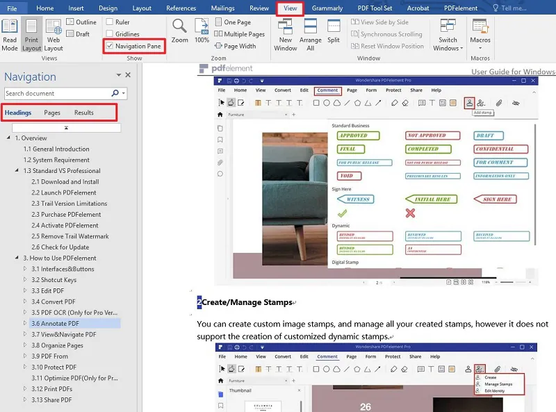 rearrange pages in word