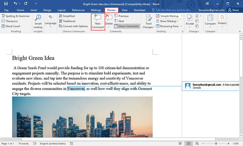 how to remove comments in word
