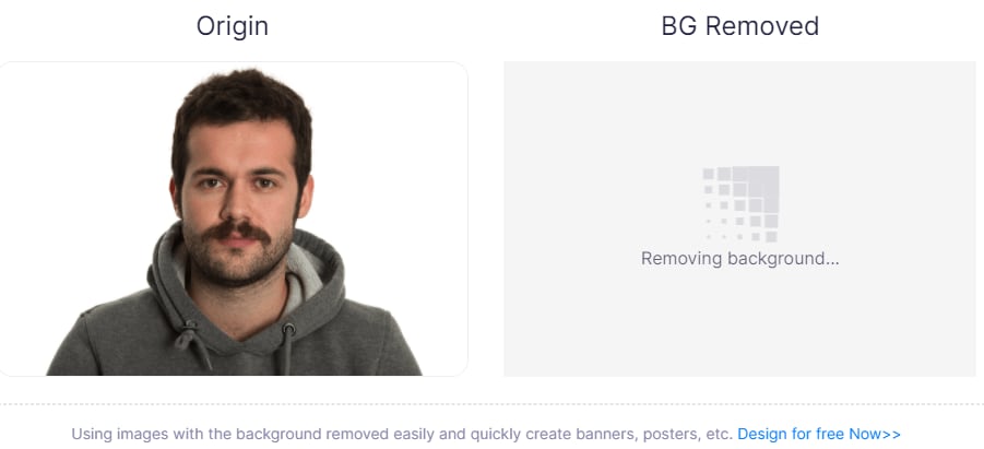 get a white transparent background image using PixCut