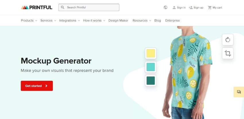 printful mockup generator website