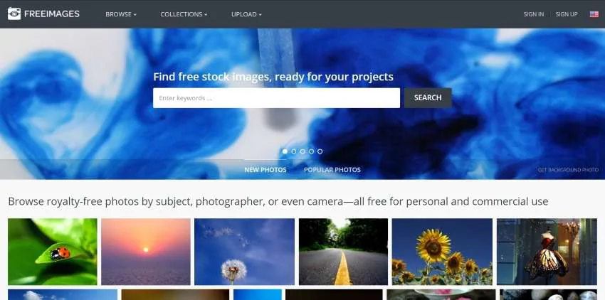 freeimages interface 