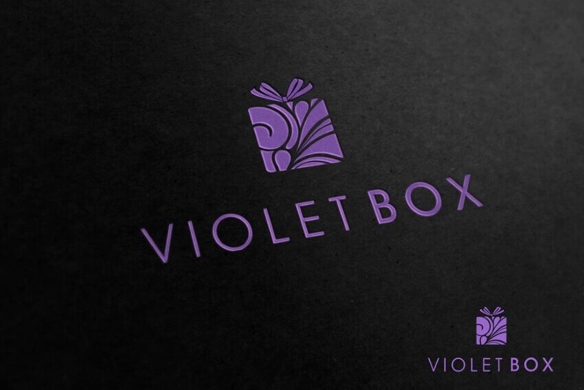 purple logo color design