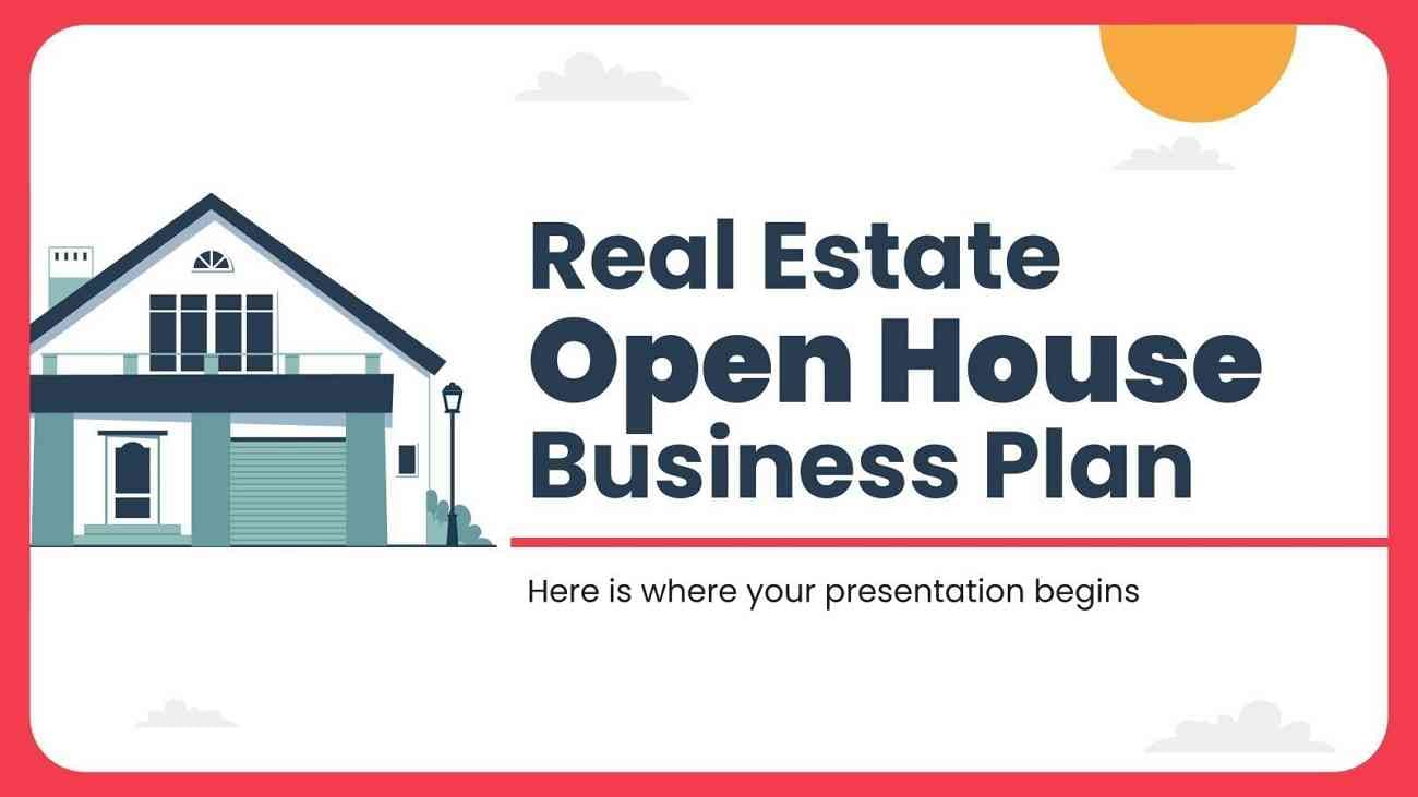 real estate open house business plan