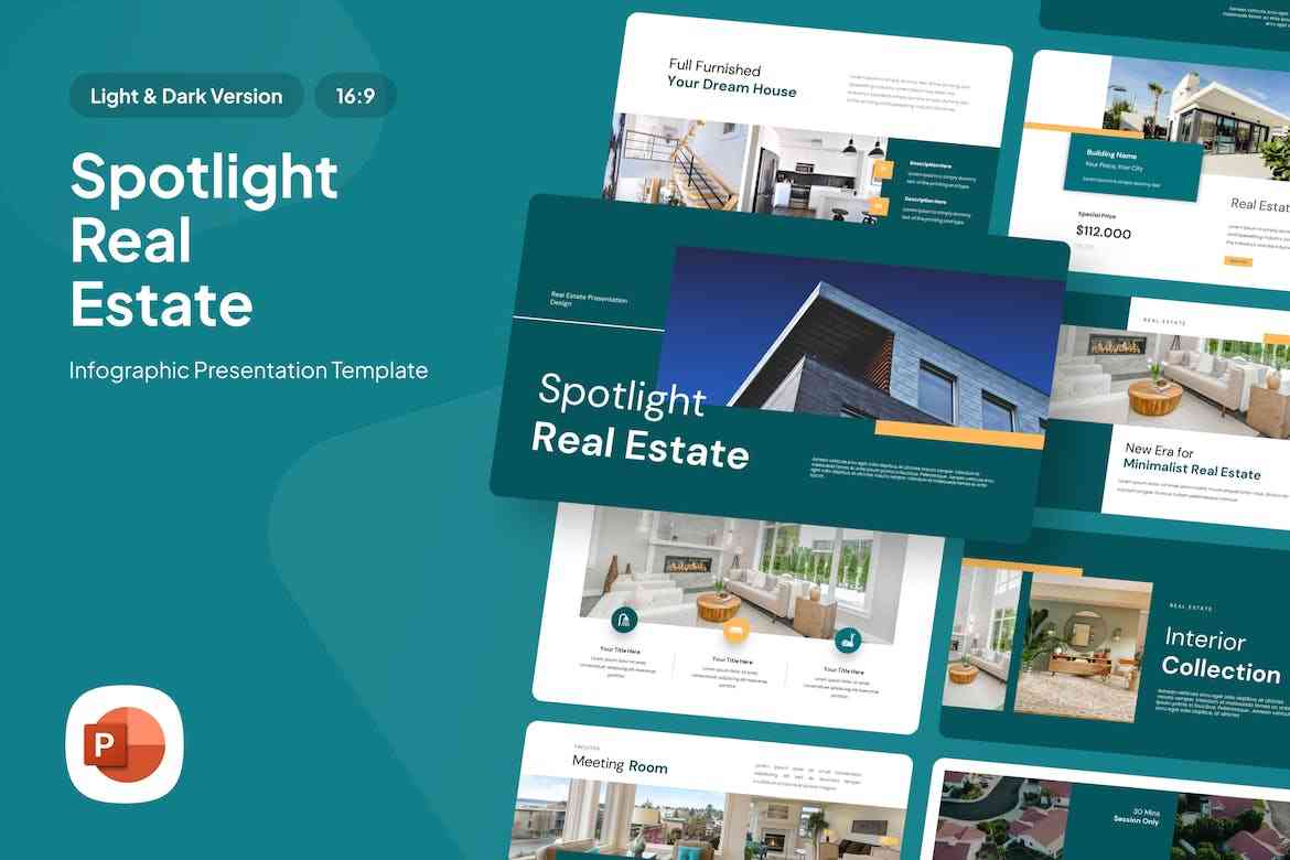 spotlight real estate powerpoint template