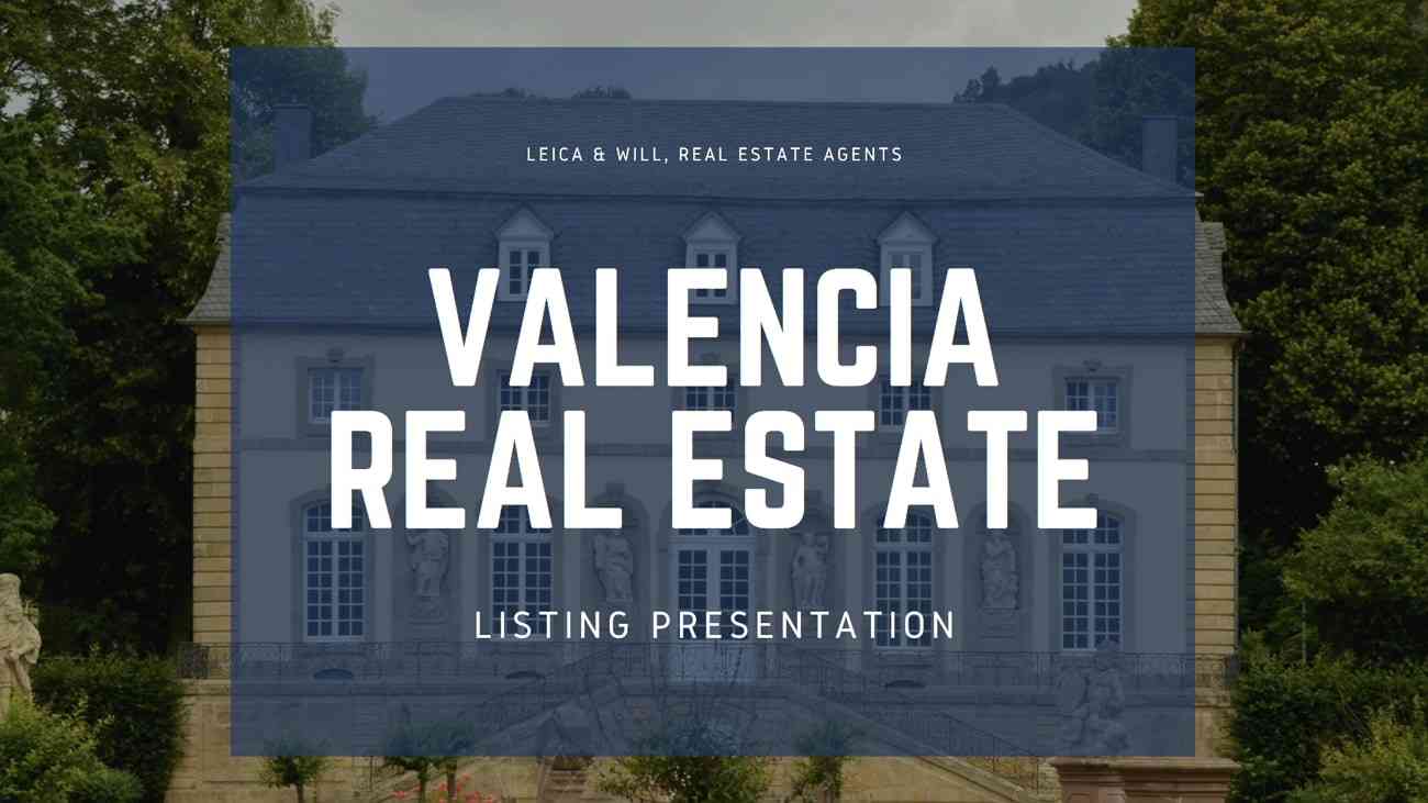 dark blue real estate presentation