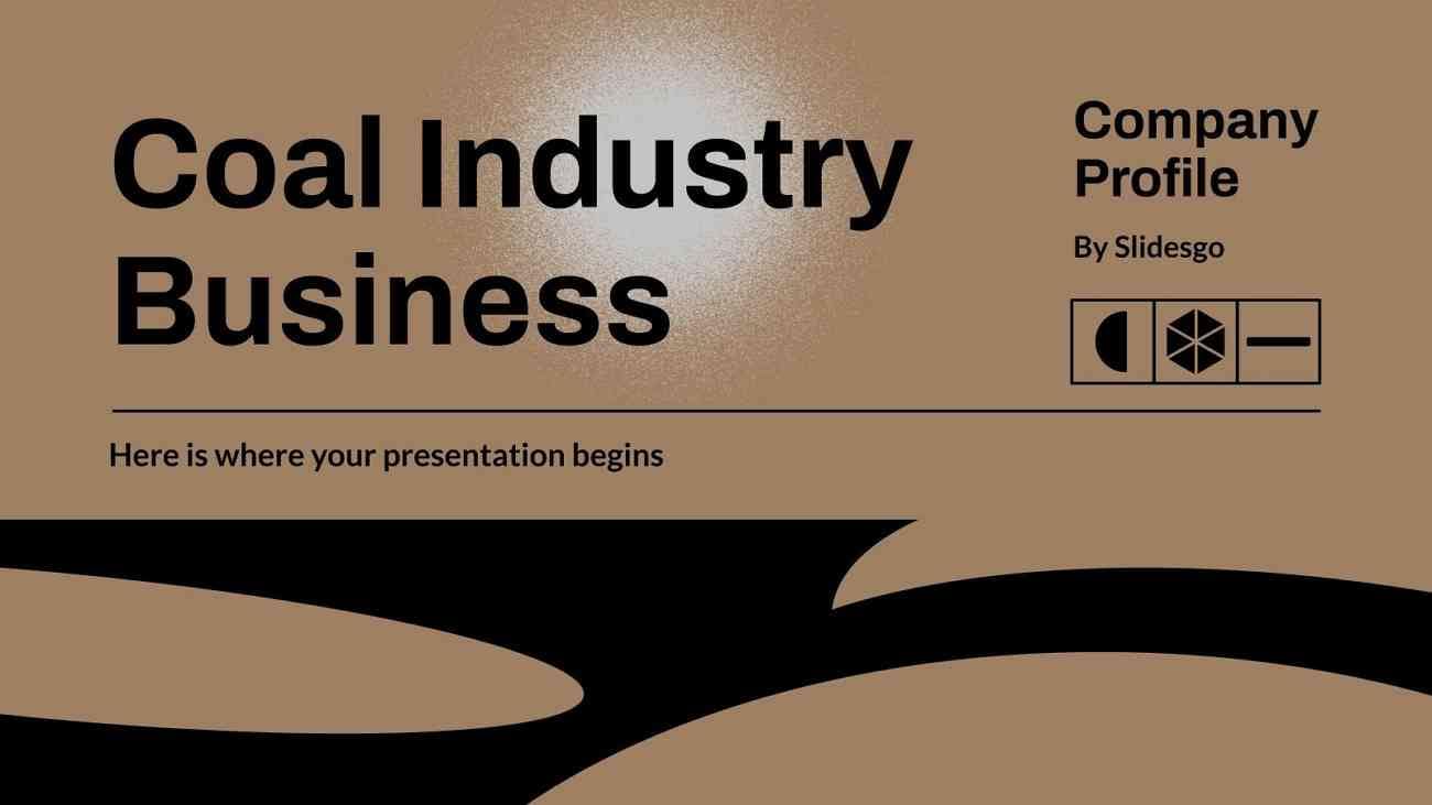 coal industry business company profile template