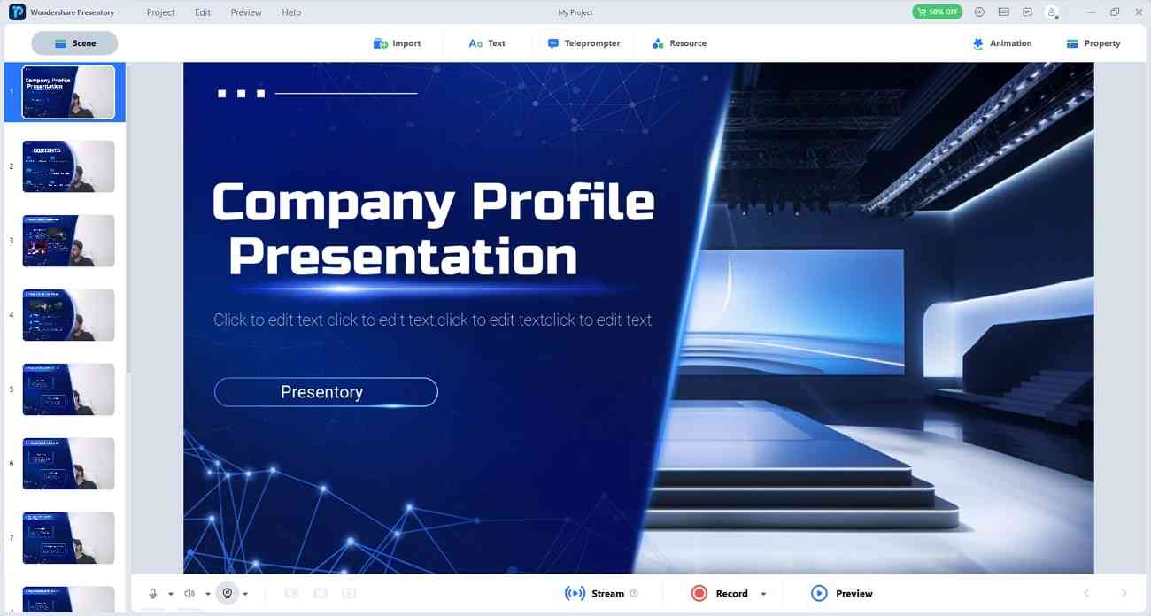 company profile powerpoint presentory