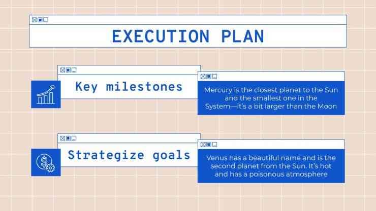 milestone specification in sales plan presentation