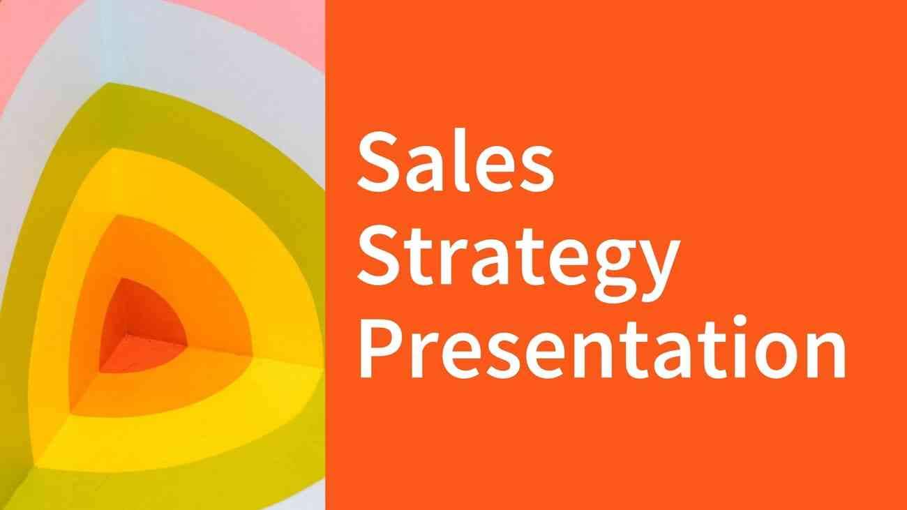 sales strategy presentation template