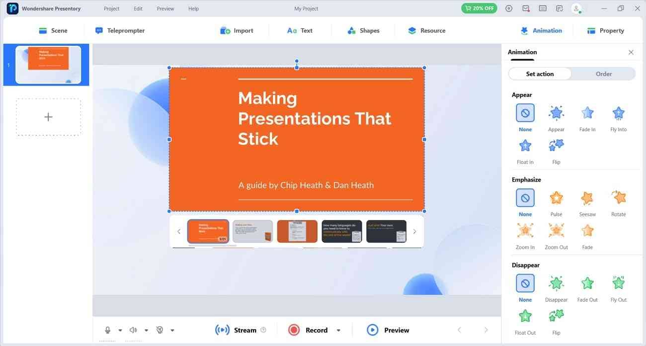 making presentations easy with presentory