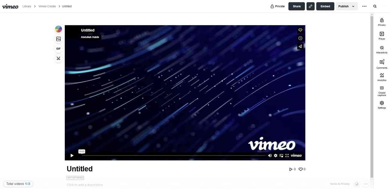 vimeo video presentation maker